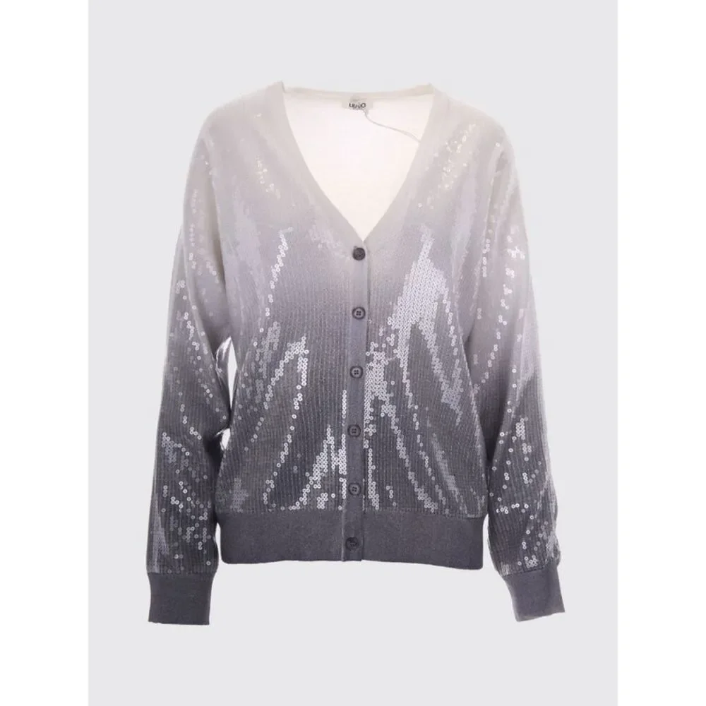 Liu Jo Women Liu Jo Relaxed Fit V-Neck Cardigan With Sequin Embroidery